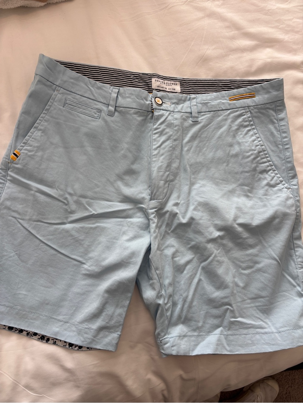 Denim & Flower Light Blue Men’s Shorts